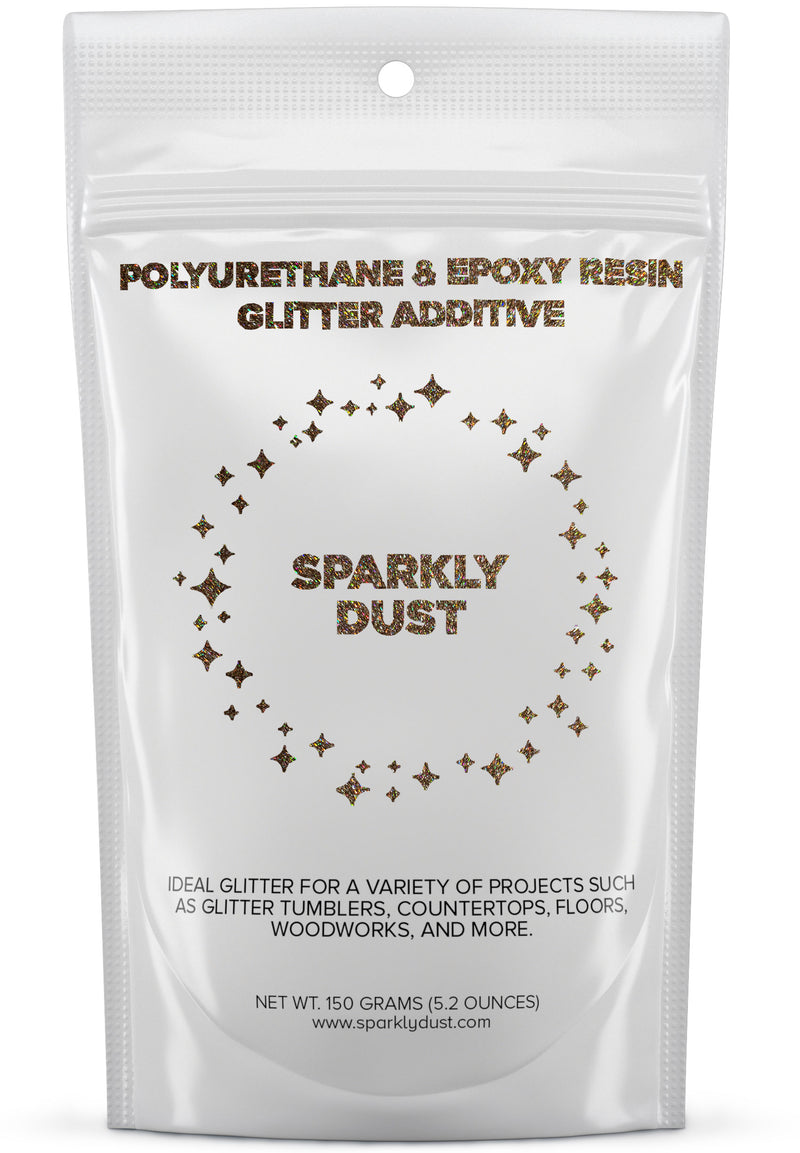  Glitter for Paint [5.3oz] – Holographic Silver with 2